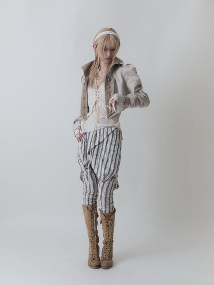 Aristocrat Striped Leggings【s0000017972】