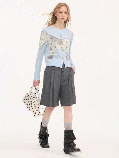 Polka Dot Pony Knit Cardigan【s0000015403】