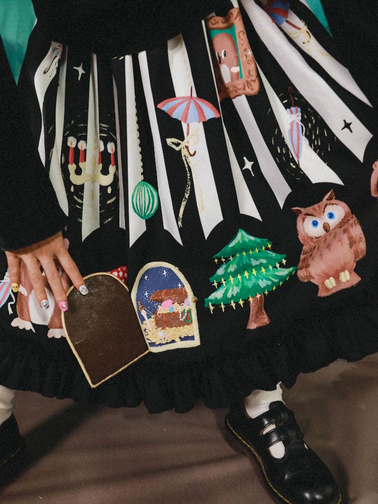 Stereoscopic Embroidered Organs Half Skirt【s0000005682】