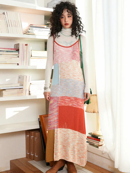 Knit Stretch Spaghetti Strap Dress【s0000013985】