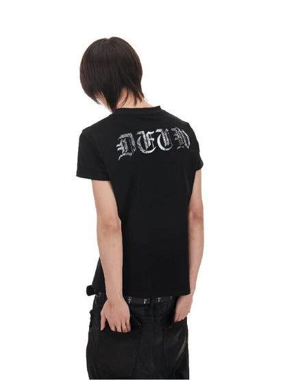 Leopard Print Flag Crew T-Shirt【s0000018215】