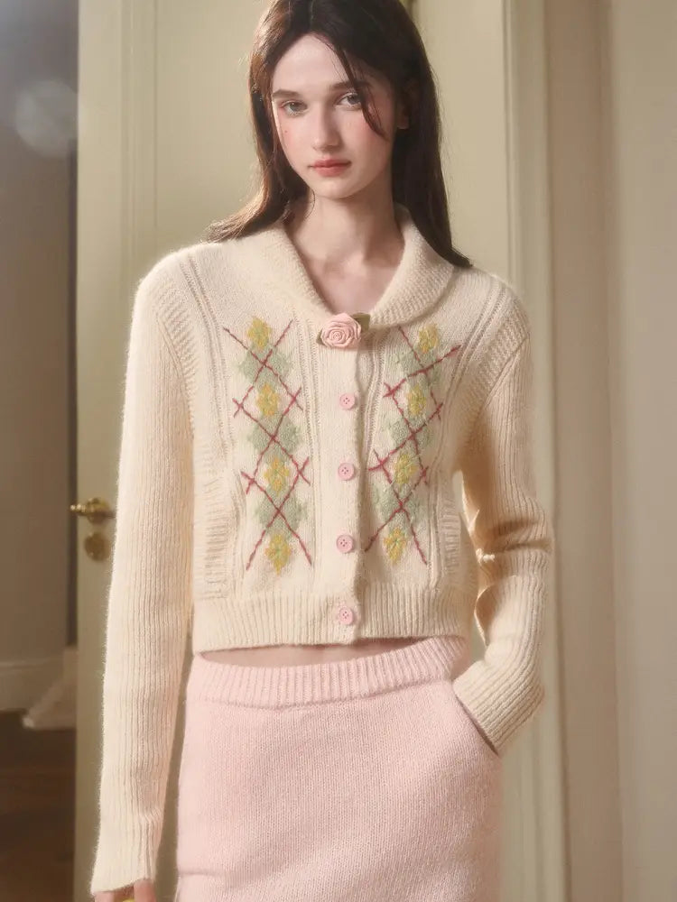 Knit Cardigan Skirt Set【s0000014332】