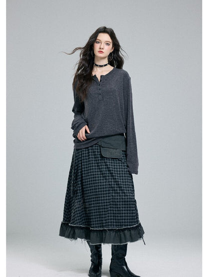 Faded Striped Hot Diamond Knit Top【s0000016260】