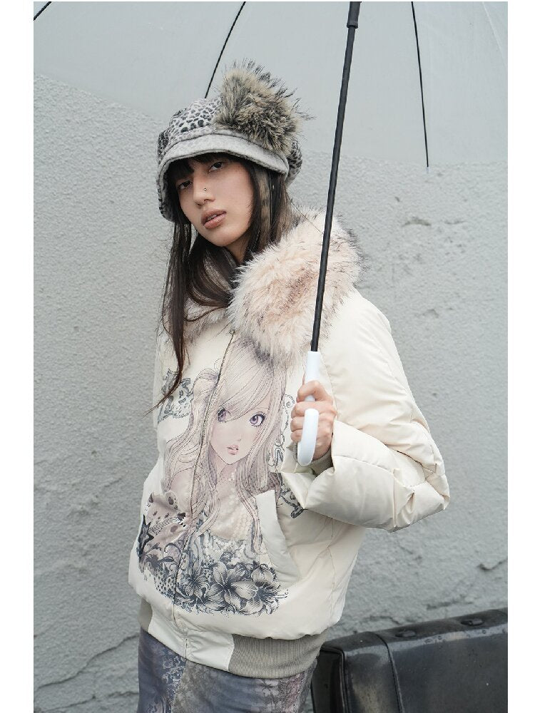 Snow Leopard Vintage Patchwork Hat【s0000018071】
