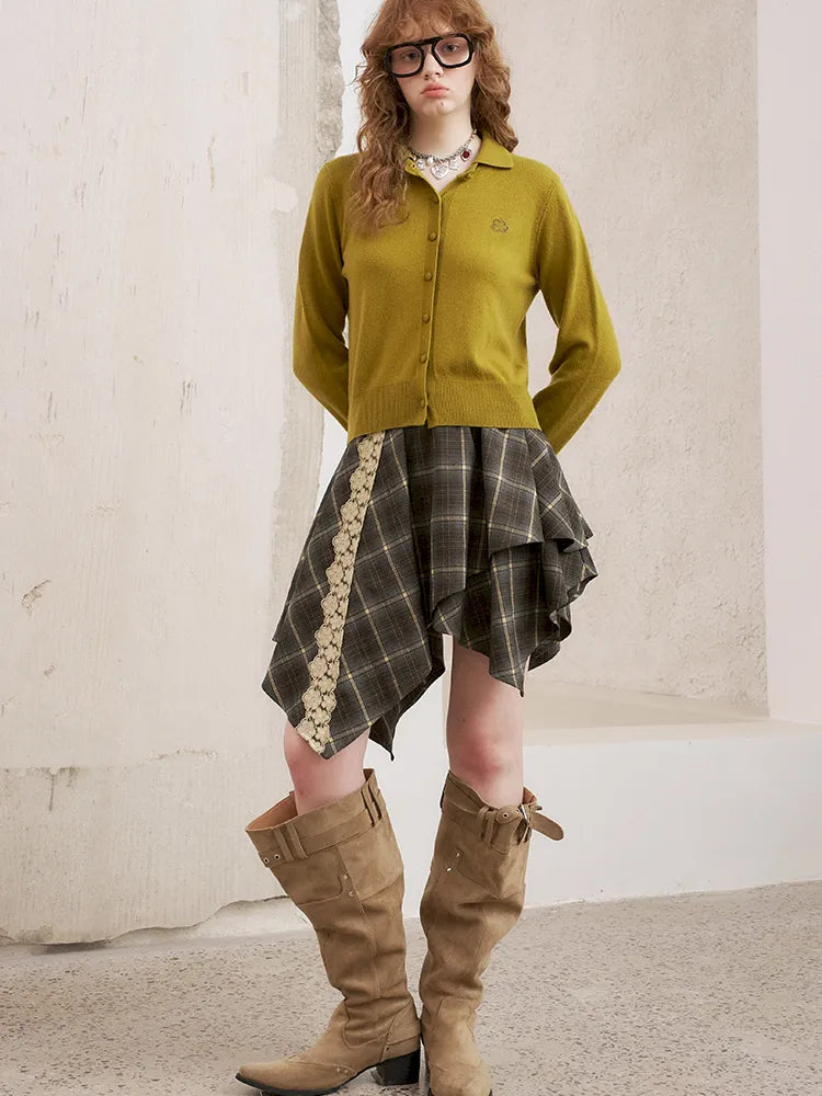 Long-Sleeved Slim-Fit Knit Cardigan【s0000014055】