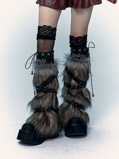 Heavy Duty Fur Pile Leggings [S0000011212]