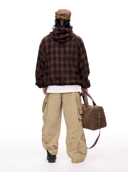 Drawstring Half Zip Hooded Sweatshirt【s0000011358】