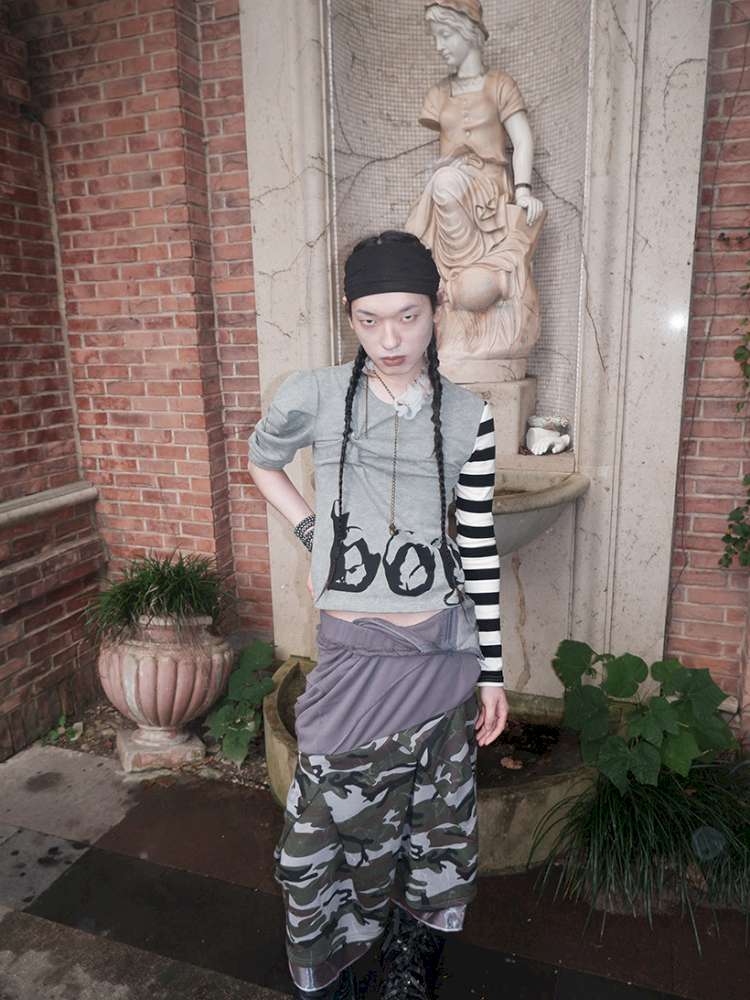 Broken Soldier Camo Spliced Skirt【s0000015141】