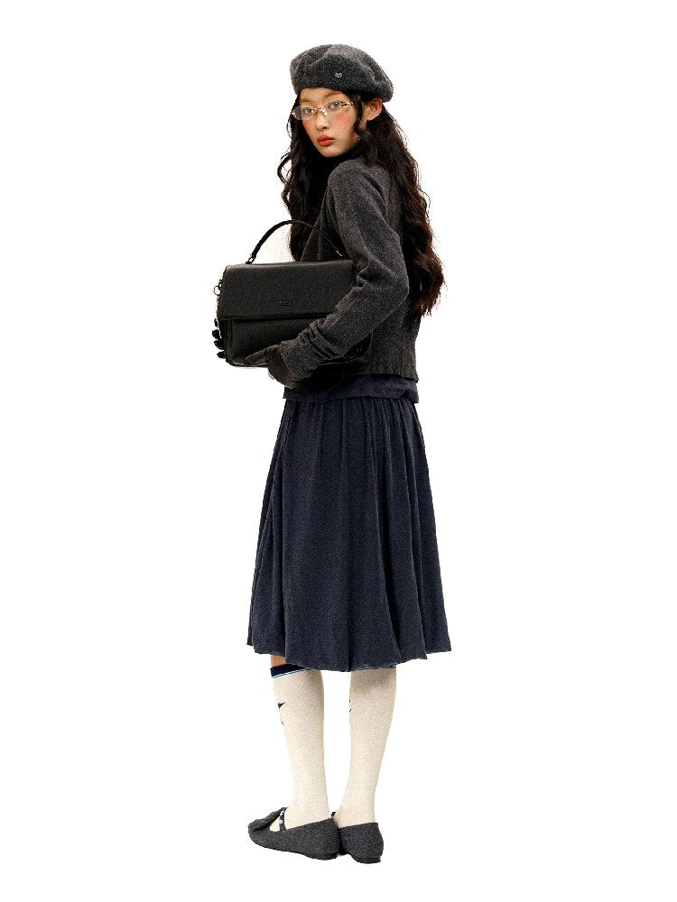 Matte Texture Embossed Briefcase【s0000016086】