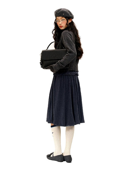Matte Texture Embossed Briefcase【s0000016086】