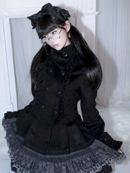 Detachable Big Bow Woolen Coat【s0000014682】