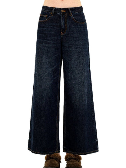 Contrast Linear Straight Jeans【s0000016422】