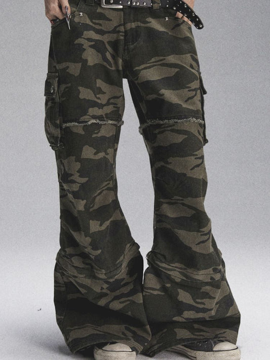 Loose Casual Low Waist Camouflage Denim【s0000007902】