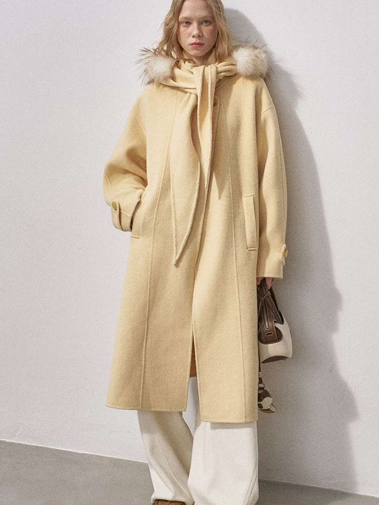 Real Fur Hooded Reversible Coat【s0000015231】