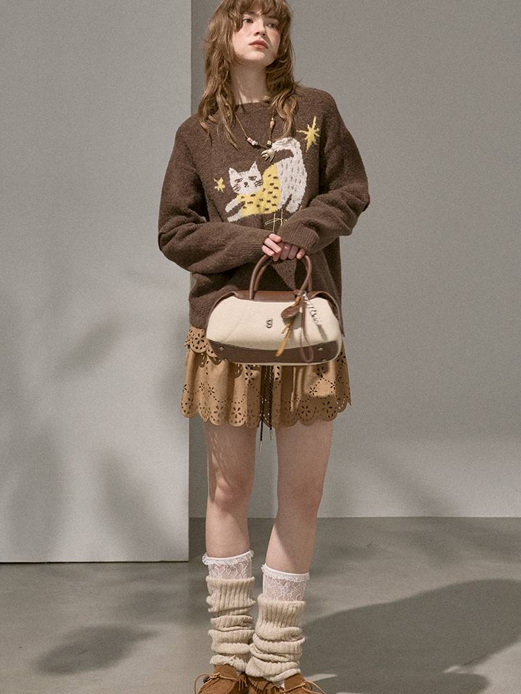 Long-Sleeve Pullover Knit Sweater【s0000014401】