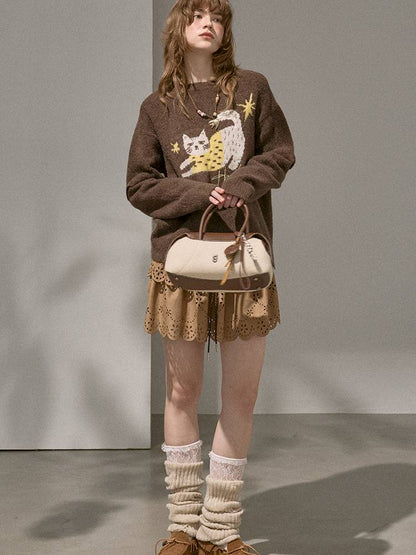 Long-Sleeve Pullover Knit Sweater【s0000014401】