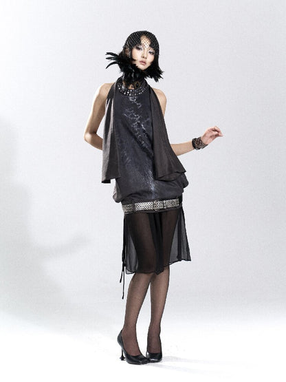 Halter Multi-Wear Printed T-Shirt【s0000018479】