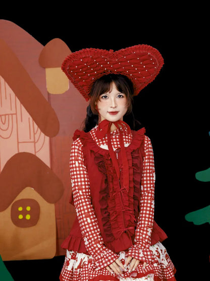 Embroidered Floral Headpiece Vest【s0000013934】