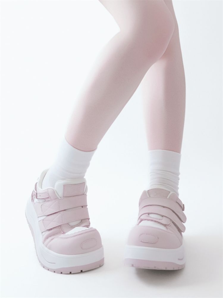 Lace-up thick-soled sneakers【s0000012963】