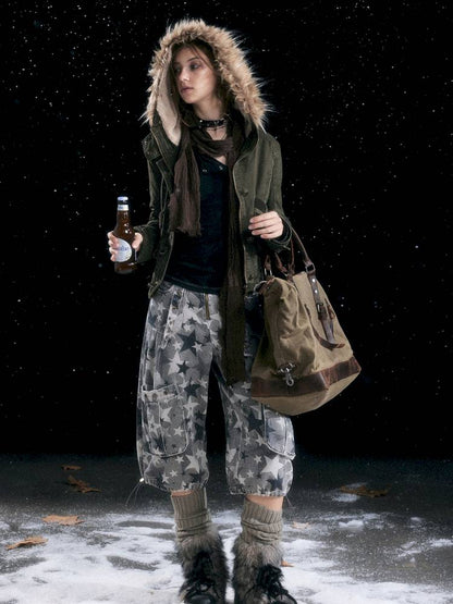 Hooded Short Cotton Jacket【s0000014432】