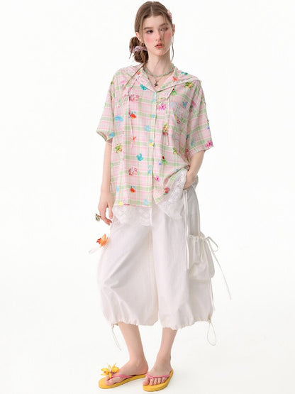 Multi-Pocket Wide-Leg Casual Pants【s0000017672】