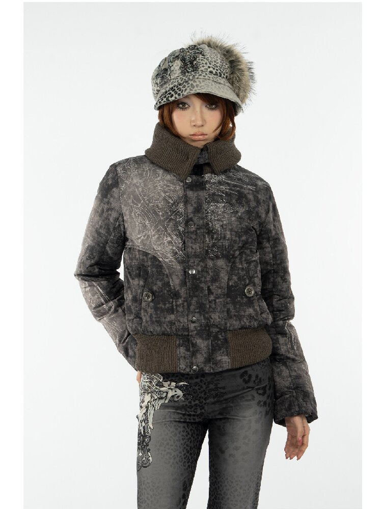 Mysterious Pattern Down Jacket【s0000018079】