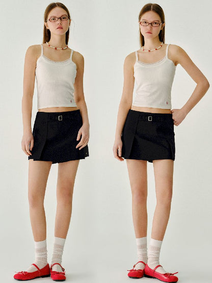 Peplum Double Layer Bottom Short【s0000011971】
