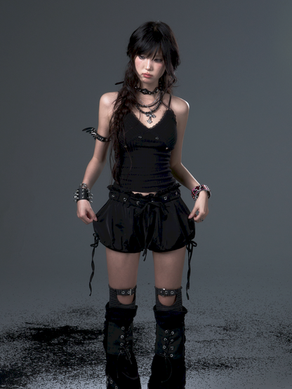 Bow Tie Rope Satin Pod Puffy Skirt【s0000012441】