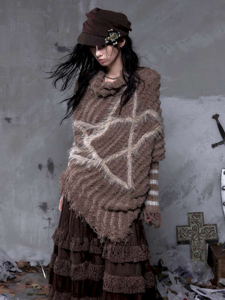 Lace Suede Fringe A-line Skirt【s0000014649】