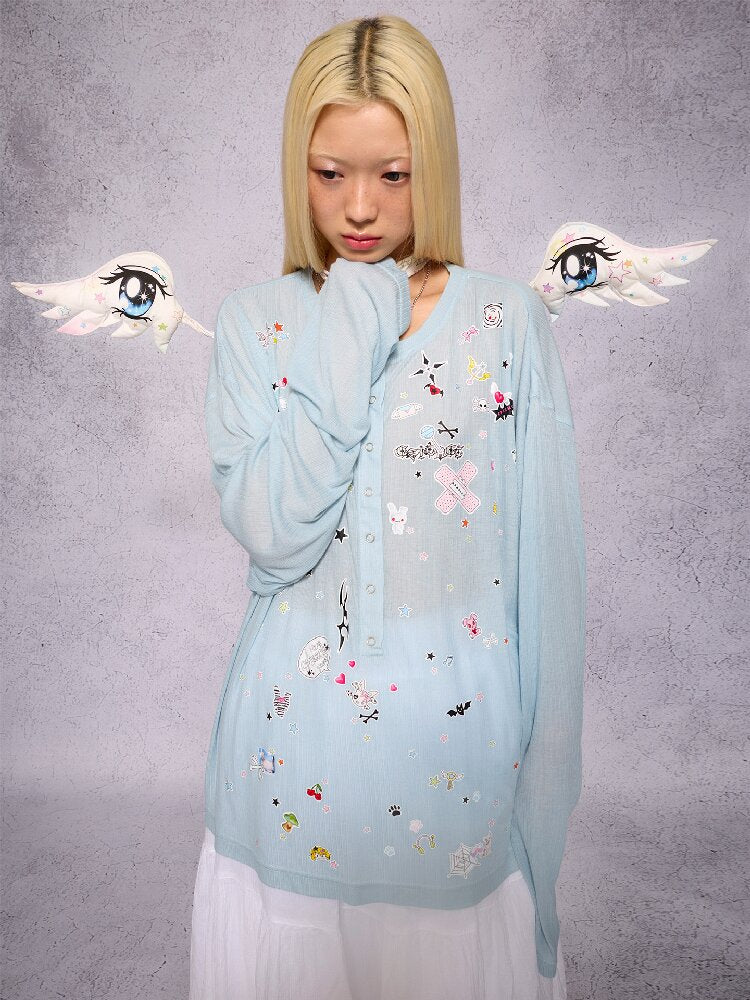 Dreamy Eye Angel Wing Collar【s0000018730】