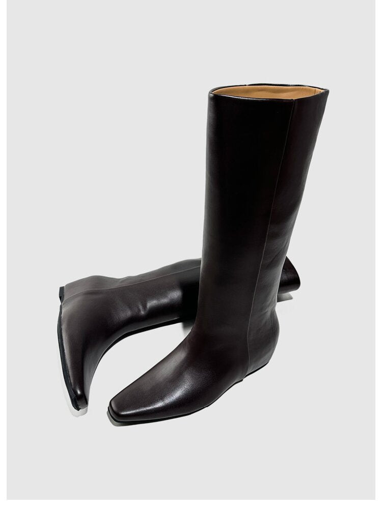 Retro Square Toe Knight Boots【s0000015722】
