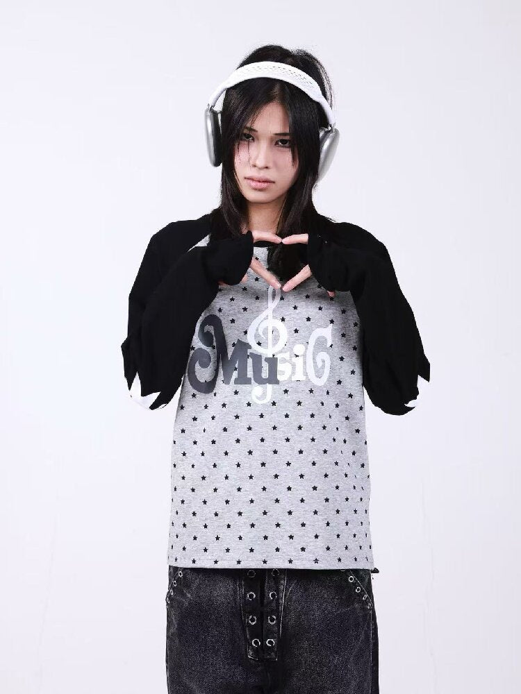 Raglan Color Block Long Sleeve Shirt【s0000018196】
