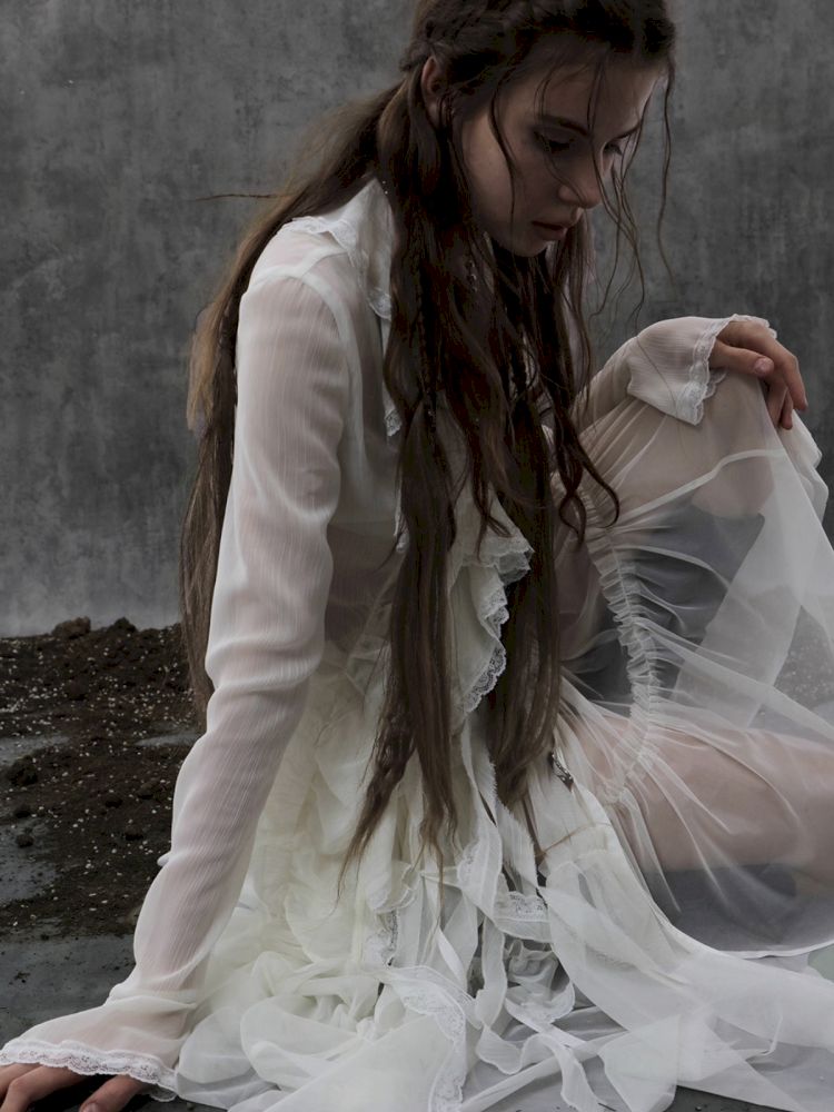 Tulle Pleated Tiered Layered Skirt【s0000013907】