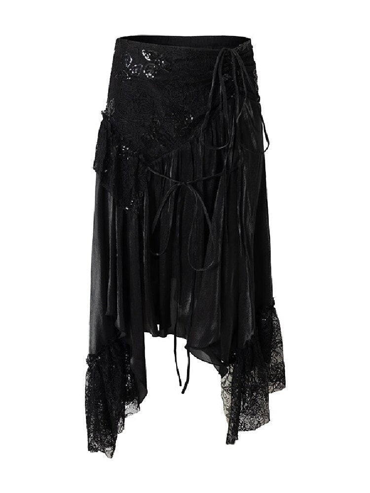 Dreamy Heiress Lace Chiffon Dress【s0000017984】