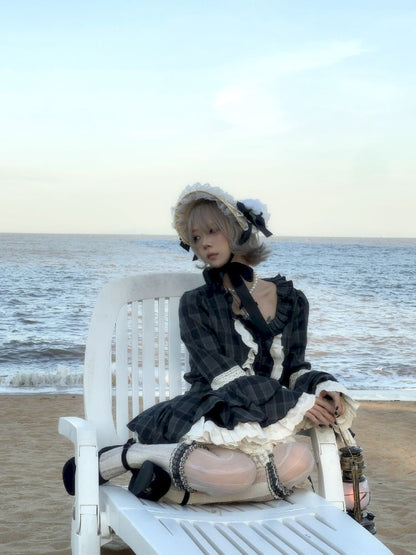 레이스 ji 슬리브 도베 테일 불규칙한 셔츠 [S0000011340]