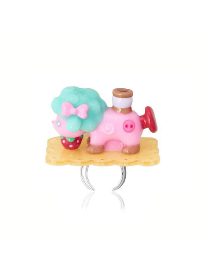 Vintage Lamb Resin Color Earrings【s0000015581】