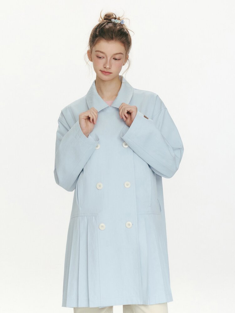 Moonlight Concerto Pleated Coat【s0000015668】