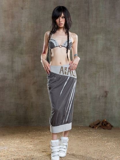 Drawstring Crash Ruffle Bikini【s0000012659】