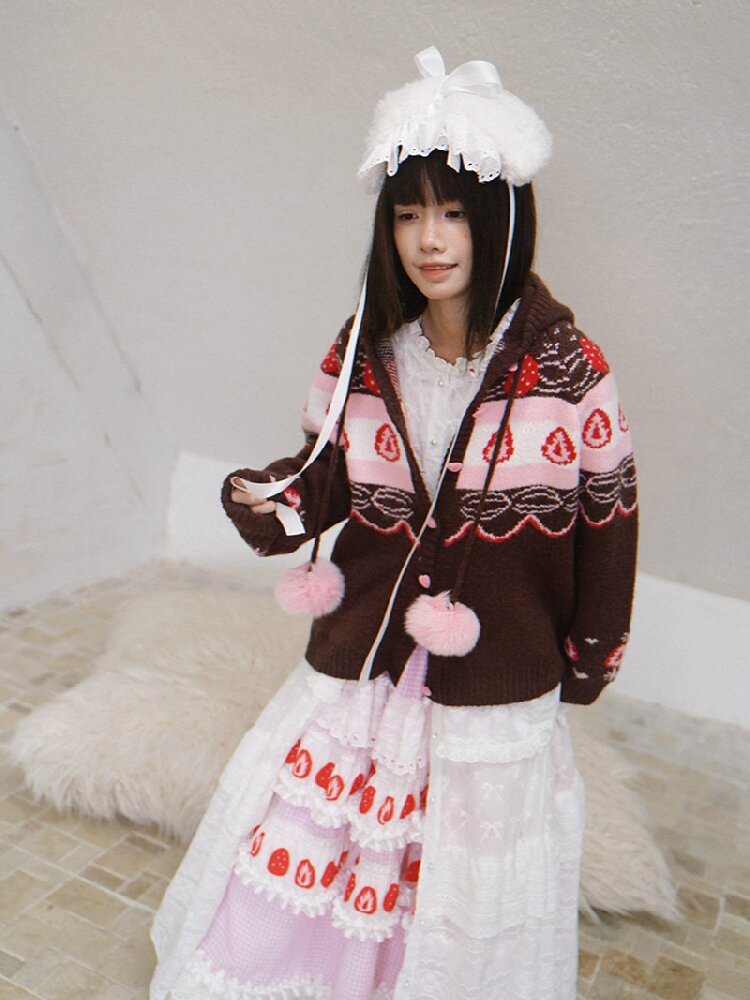 Fair Isle Cake Knit Cardigan【s0000018538】