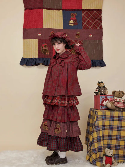 Ruffled puffy adorable tiered skirt【s0000014174】