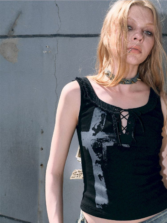 Cross Back Cutout Camisole Top【s0000009376】