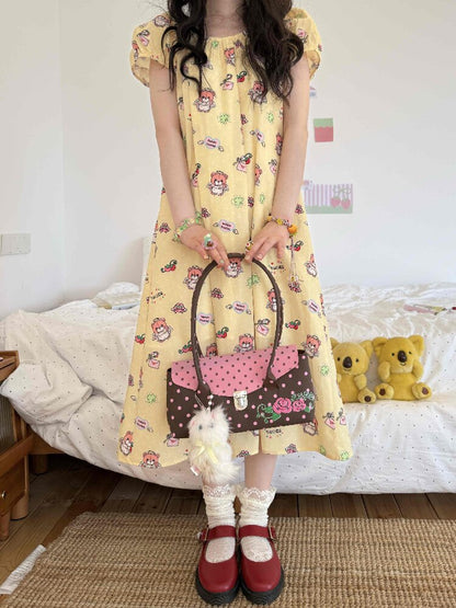 Polka Dot Frosted Jelly Tote Bag【s0000017505】