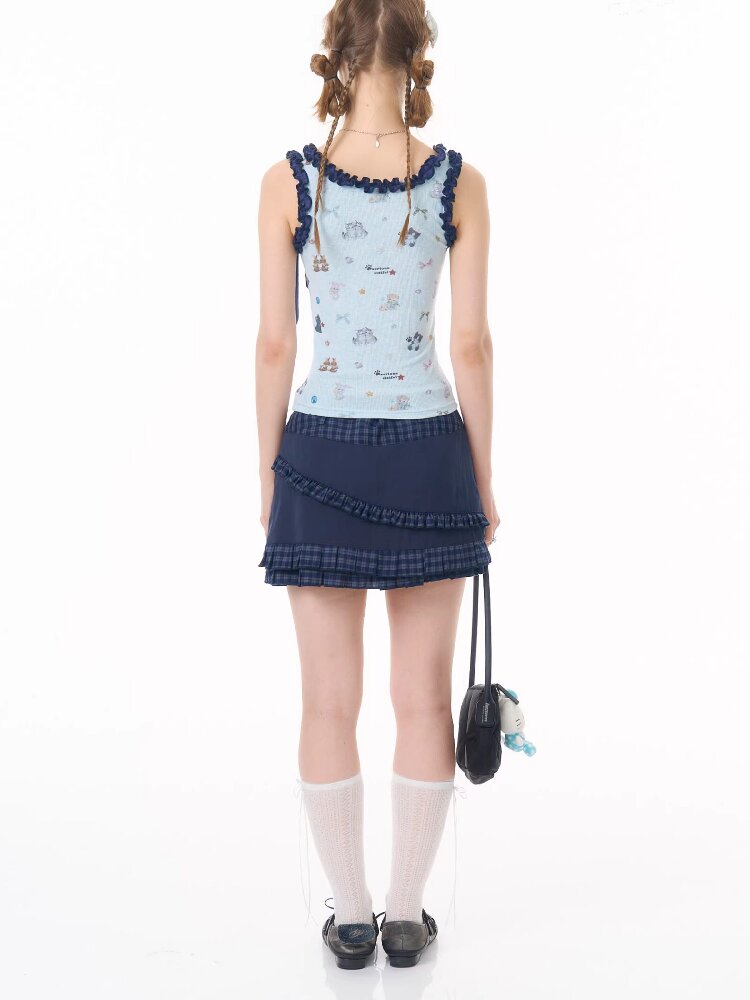 Printed Fungus Slim Camisole Top【s0000016622】