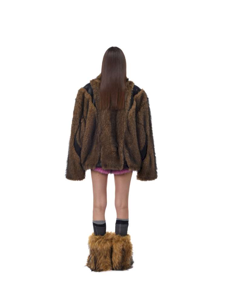 Electric Moon Stitching Fur Jacket【s0000015138】