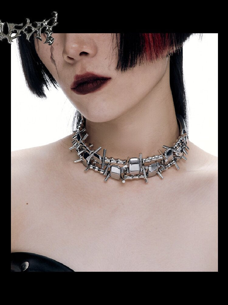 Illusory Heavy Duty Punk Choker Chain【s0000018814】