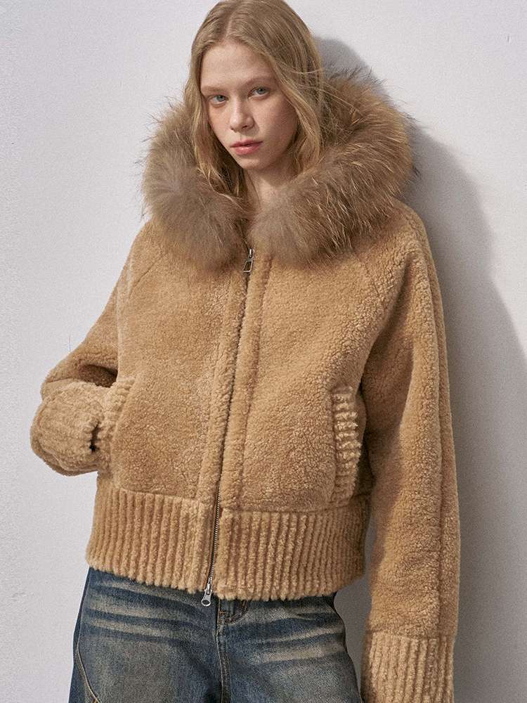 Bear Ears Velvet Faux Fur Jacket【s0000015235】