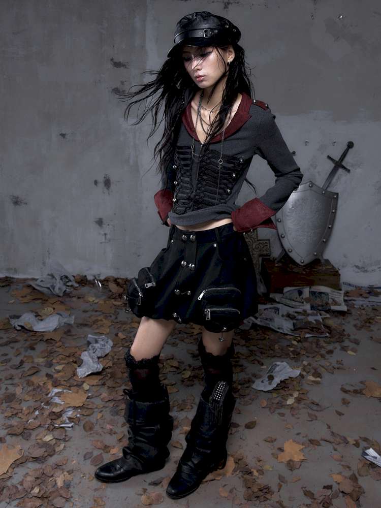 Workwear Flower Bud Skirt【s0000014463】