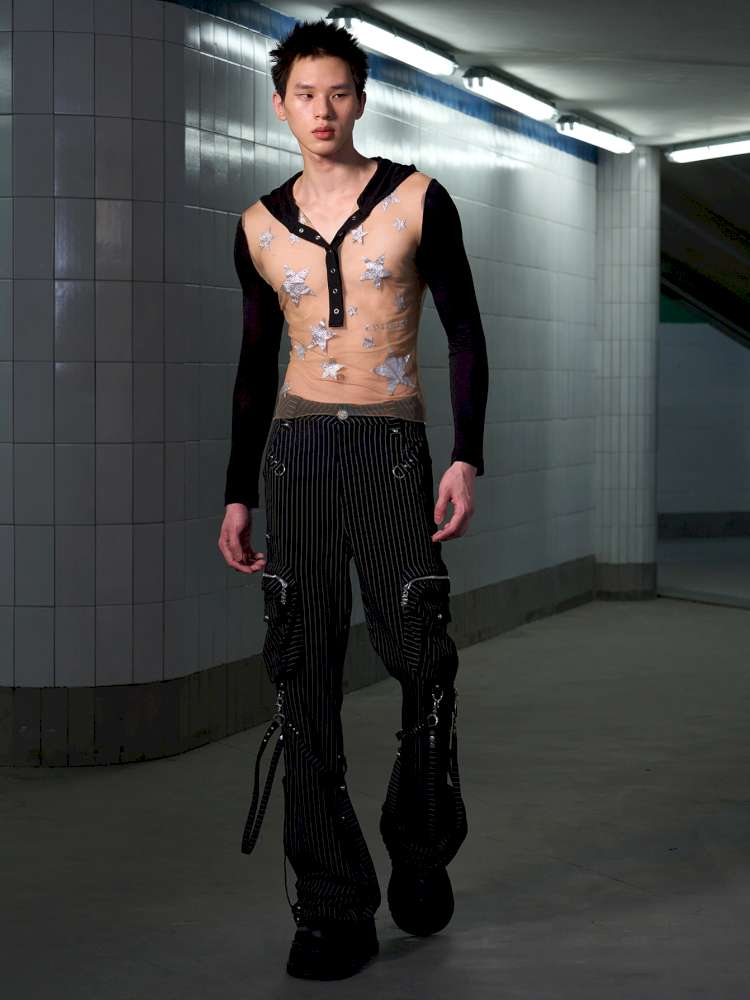 Stacked Striped Pants【s0000014643】