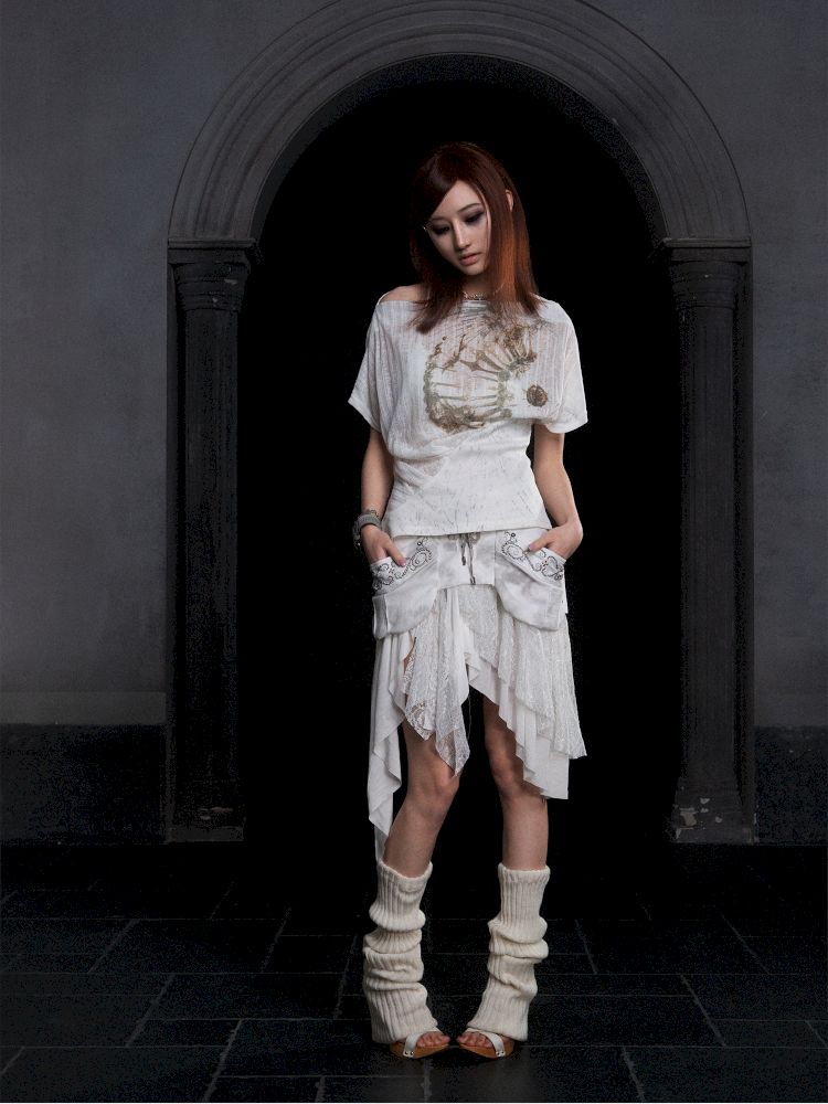 Lace Low Waist Half Skirt【s0000012313】