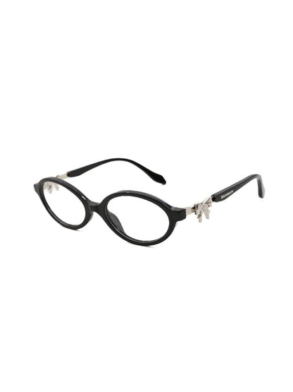Metal Bow Round Glasses【s0000017439】
